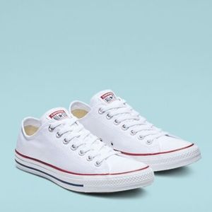 white low top converse